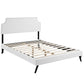 Modway Corene Full Vinyl Platform Bed with Round Splayed Legs FredCo