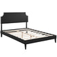 Modway Corene Full Vinyl Platform Bed with Squared Tapered Legs FredCo