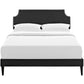 Modway Corene Full Vinyl Platform Bed with Squared Tapered Legs FredCo