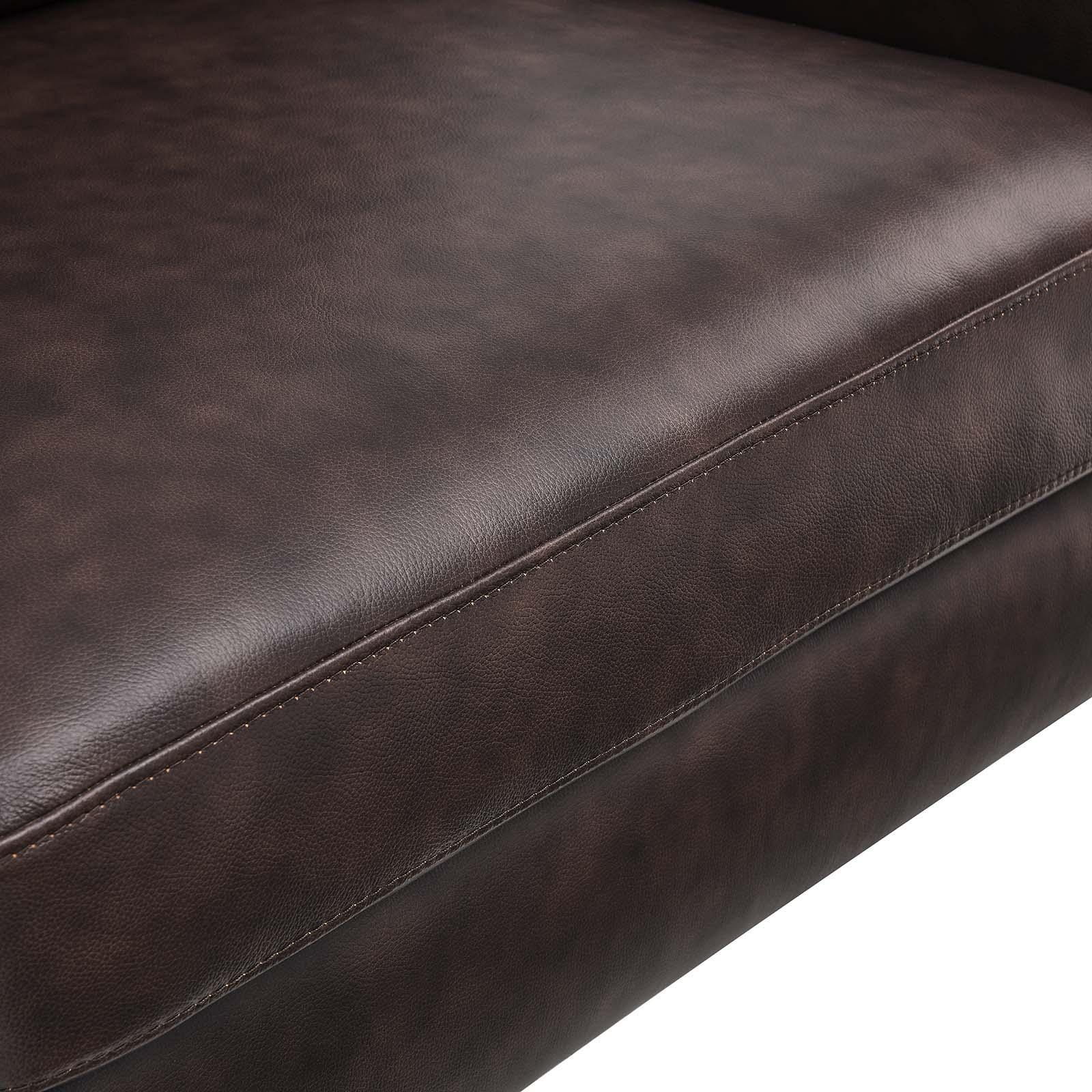 Modway Corland Leather Loveseat FredCo