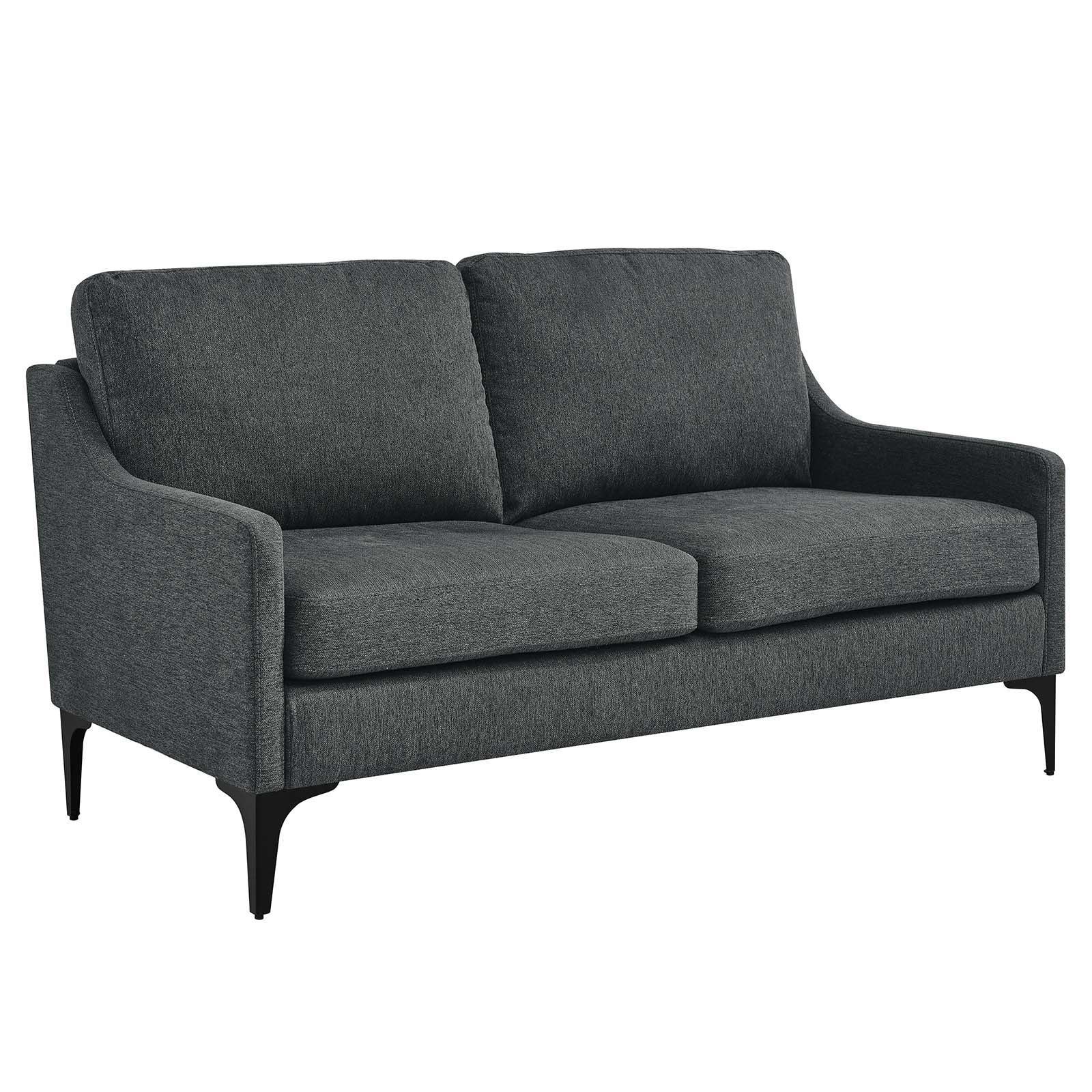 Modway Corland Upholstered Fabric Loveseat FredCo
