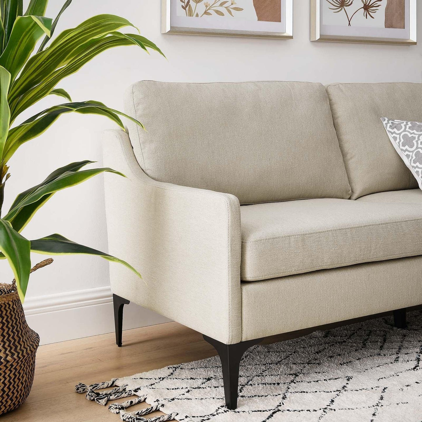 Modway Corland Upholstered Fabric Sofa FredCo