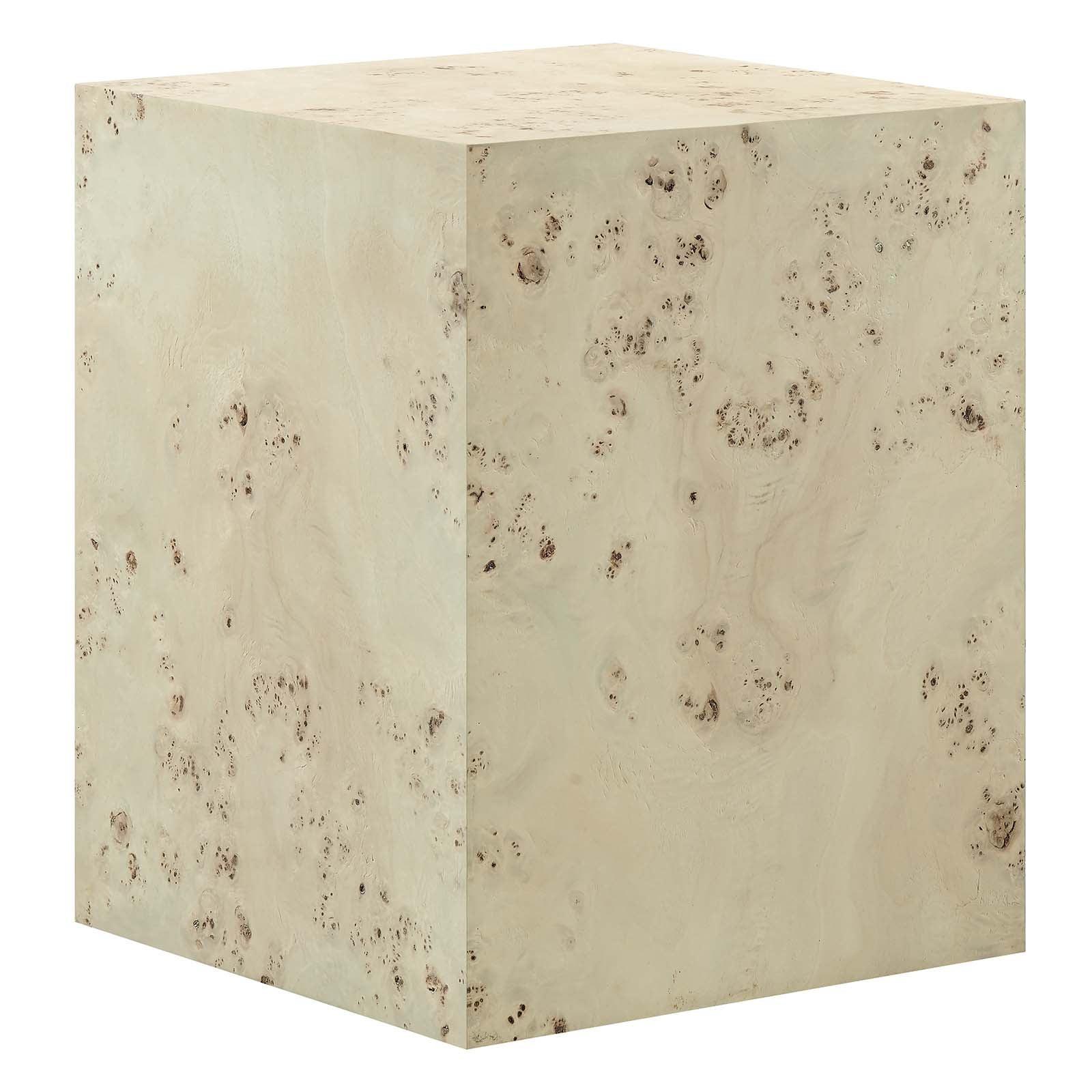 Modway Cosmos 16" Square Burl Wood Side Table, EEI-6273 FredCo