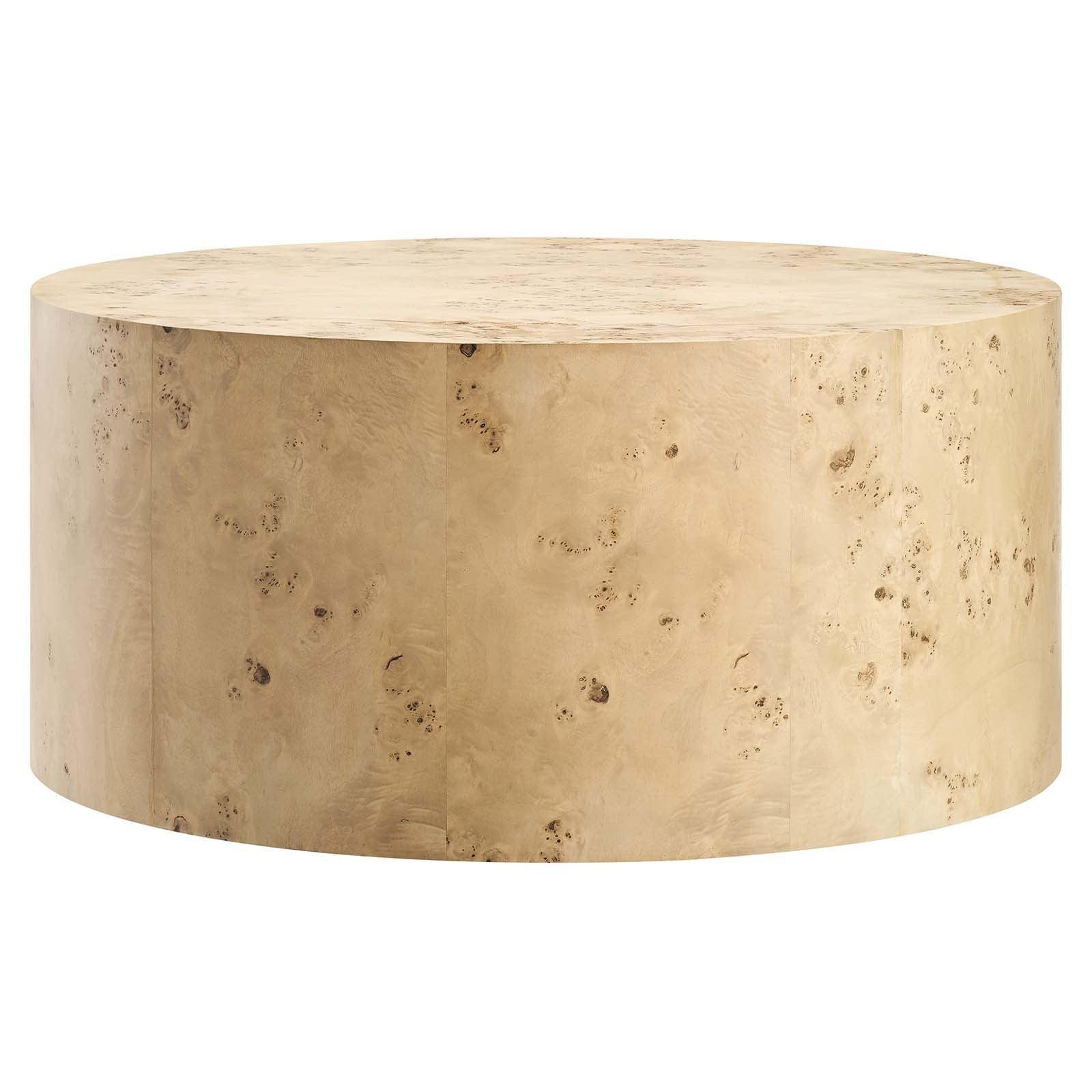 Modway Cosmos 35" Round Burl Wood Coffee Table, EEI-6274 FredCo
