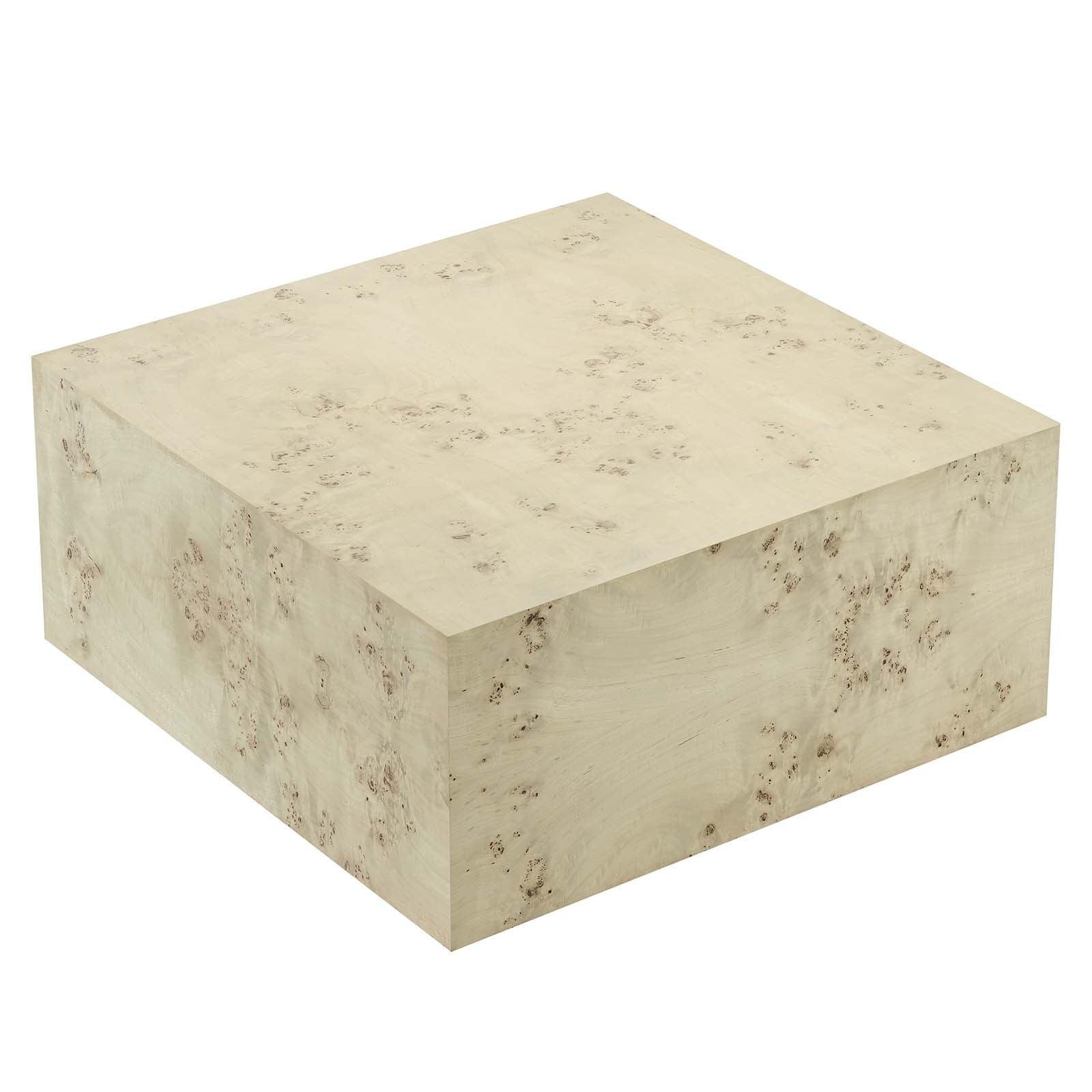 Modway Cosmos 36" Square Burl Wood Coffee Table, EEI-6272 FredCo