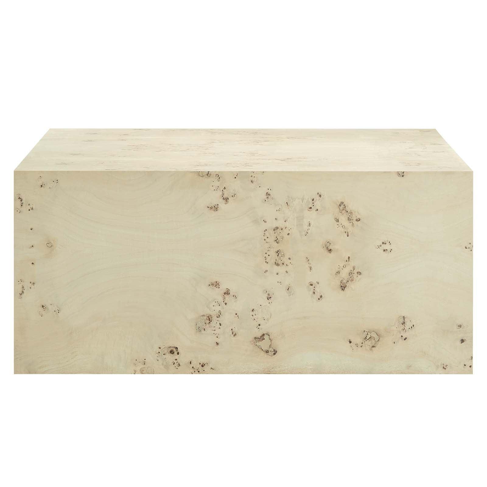 Modway Cosmos 36" Square Burl Wood Coffee Table, EEI-6272 FredCo