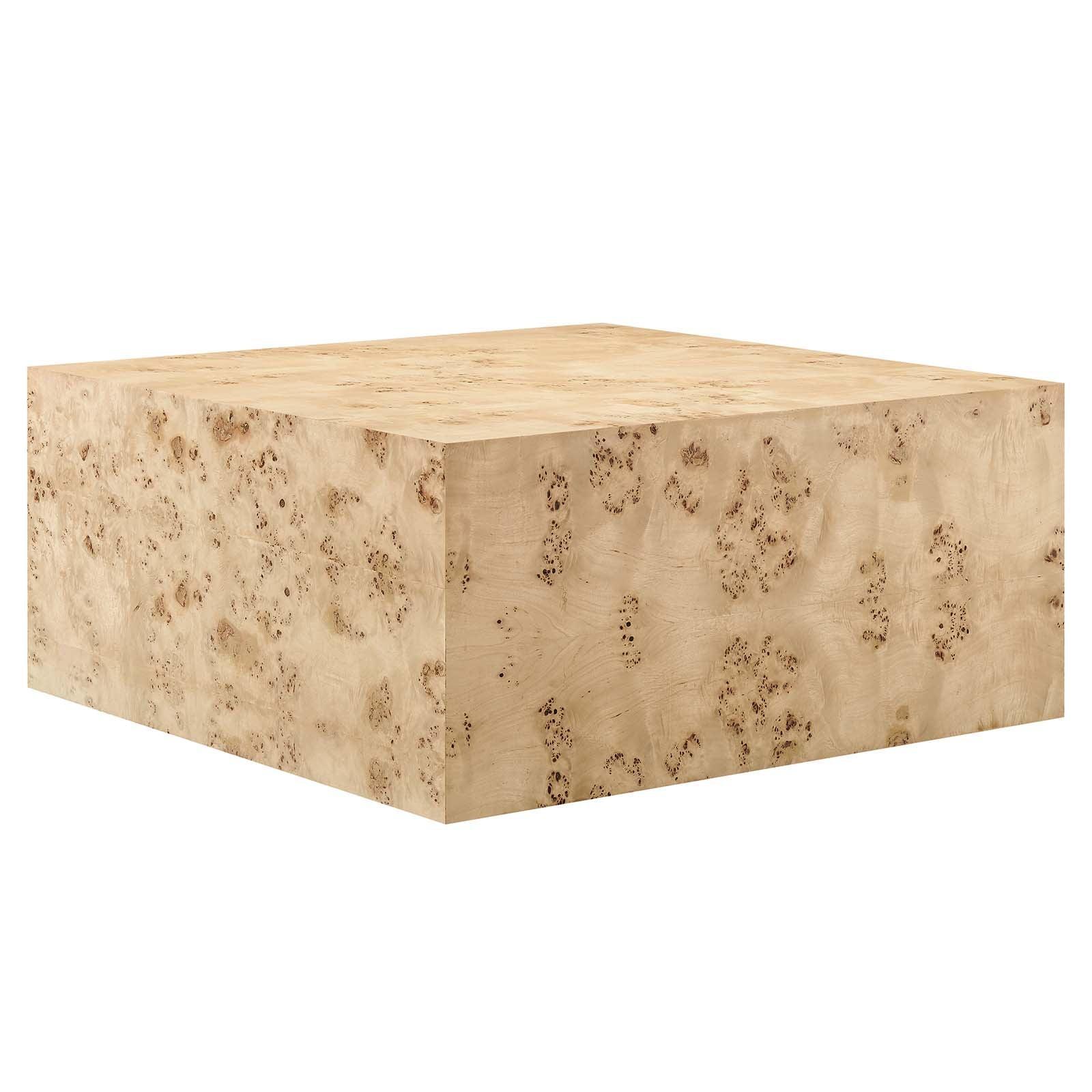 Modway Cosmos 36" Square Burl Wood Coffee Table, EEI-6272 FredCo