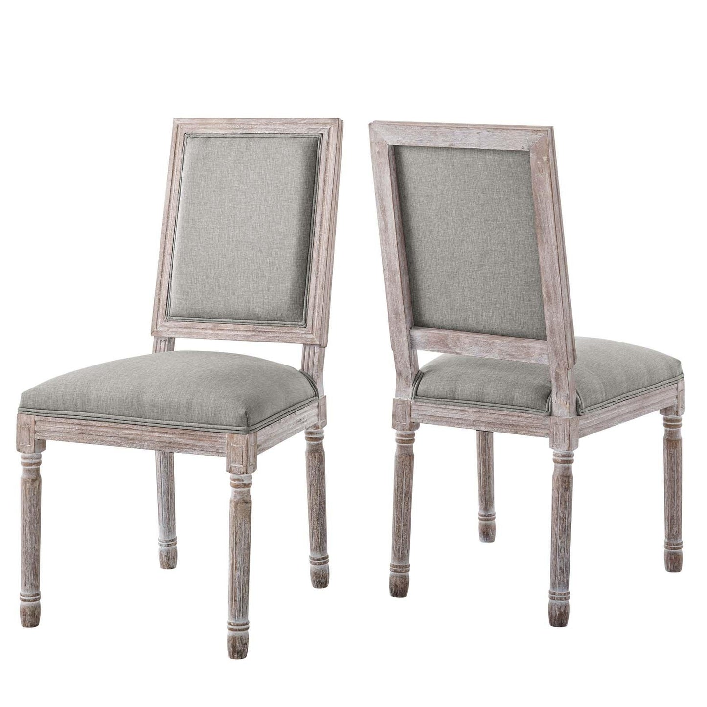 Modway Court Dining Side Chair Upholstered Fabric Set of 2 FredCo