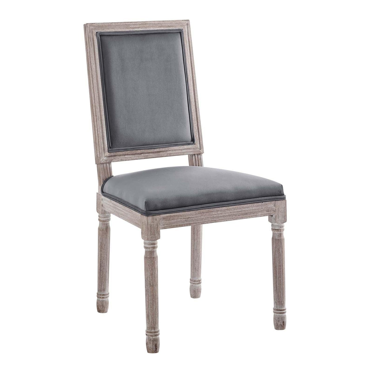 Modway Court French Vintage Performance Velvet Dining Side Chair FredCo