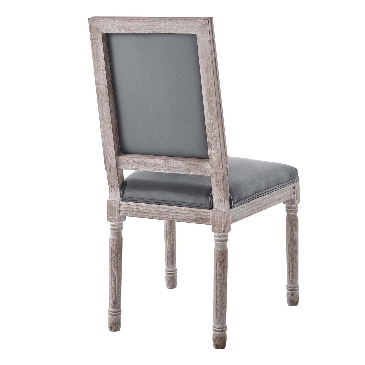 Modway Court French Vintage Performance Velvet Dining Side Chair FredCo
