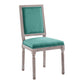 Modway Court French Vintage Performance Velvet Dining Side Chair FredCo