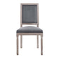Modway Court French Vintage Performance Velvet Dining Side Chair FredCo