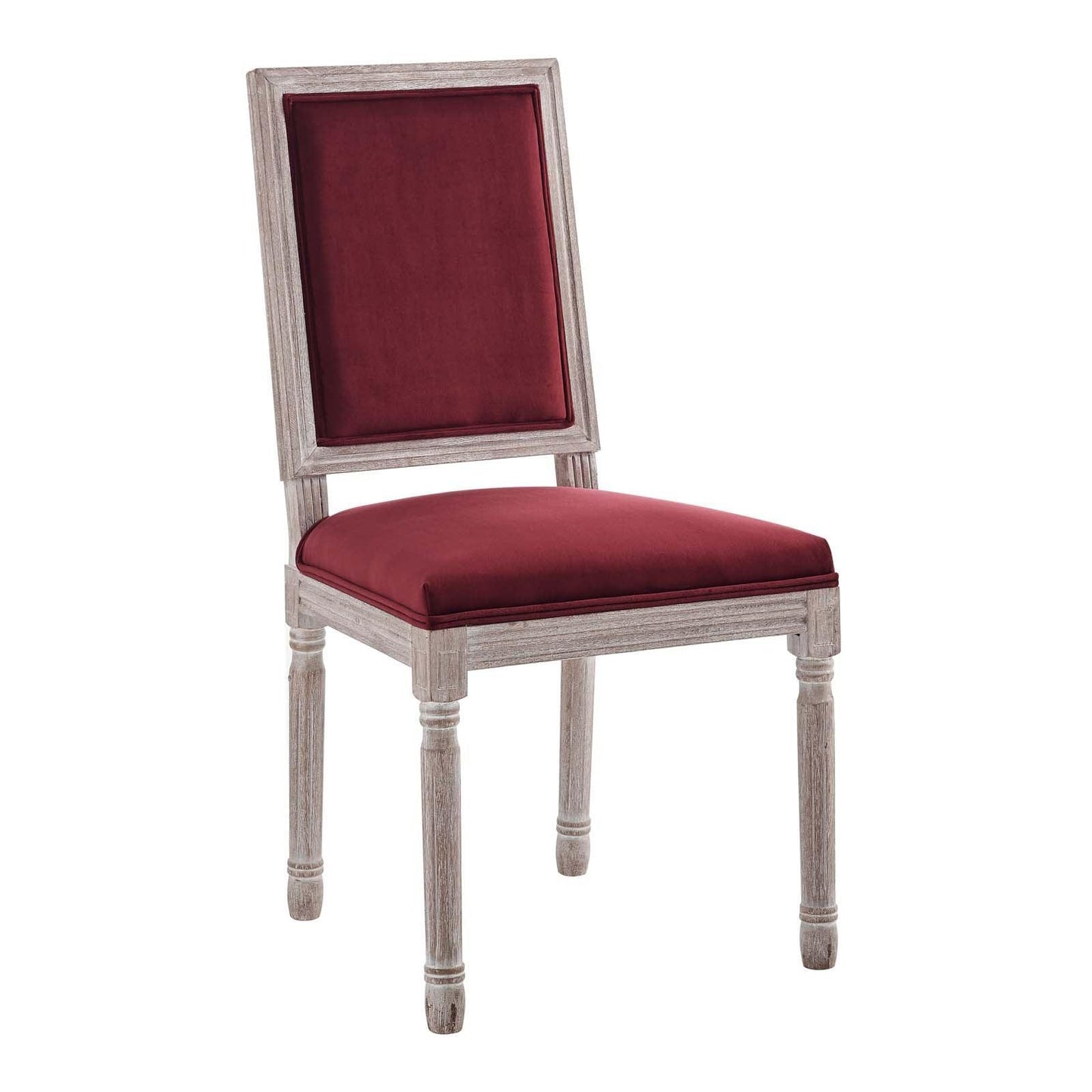 Modway Court French Vintage Performance Velvet Dining Side Chair FredCo