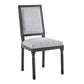 Modway Court French Vintage Upholstered Fabric Dining Side Chair FredCo