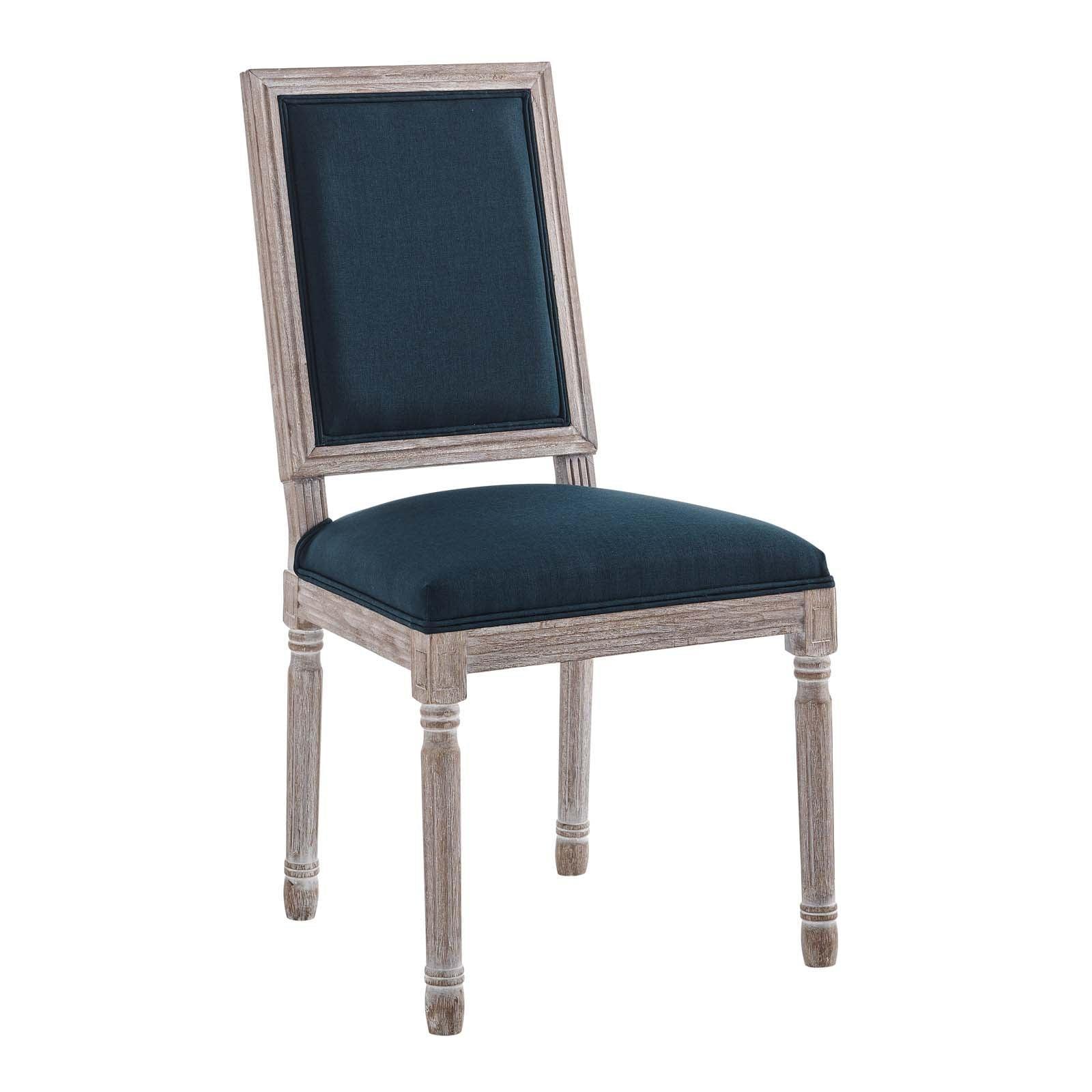 Modway Court French Vintage Upholstered Fabric Dining Side Chair FredCo
