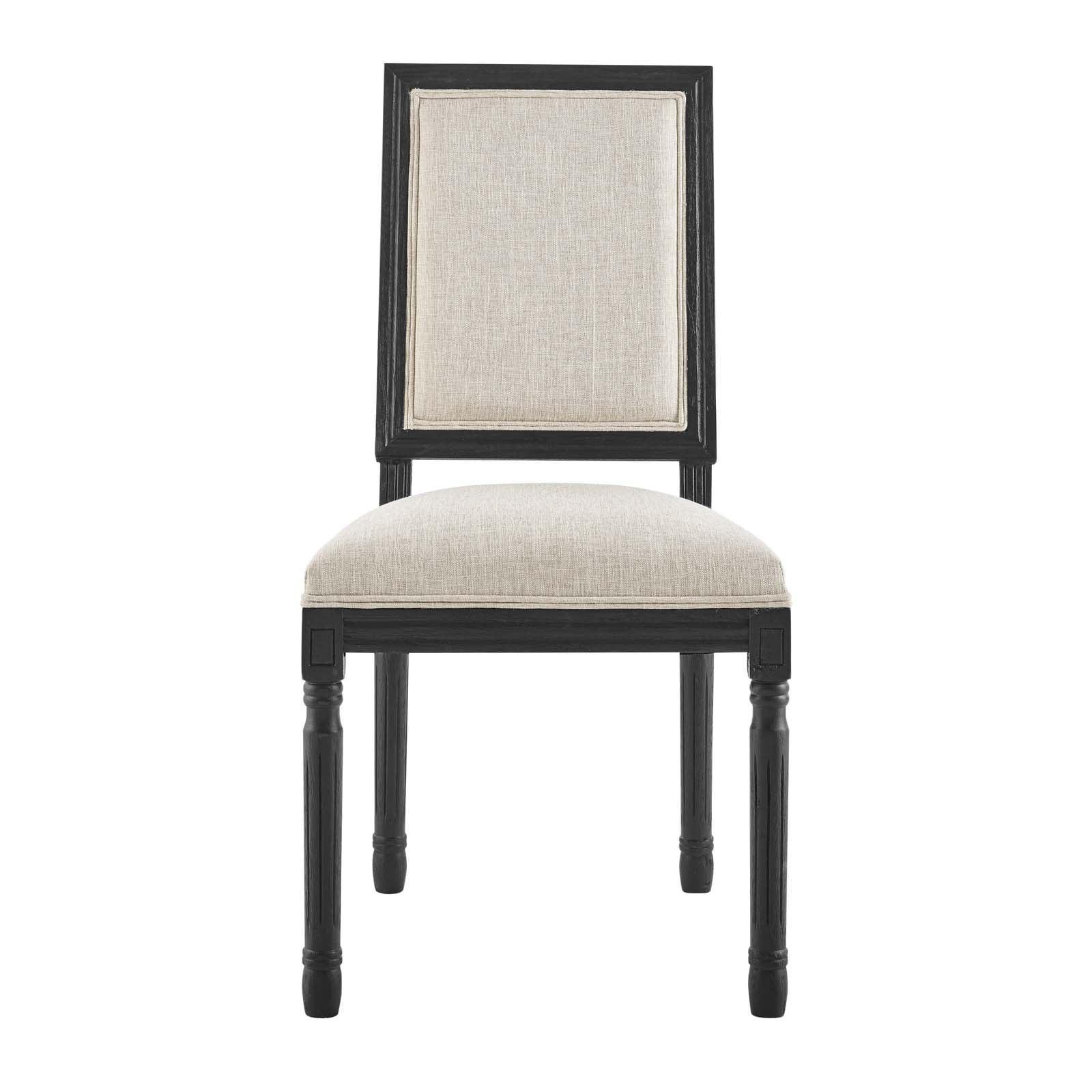 Modway Court French Vintage Upholstered Fabric Dining Side Chair FredCo