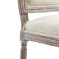 Modway Court Vintage French Upholstered Fabric Dining Side Chair FredCo