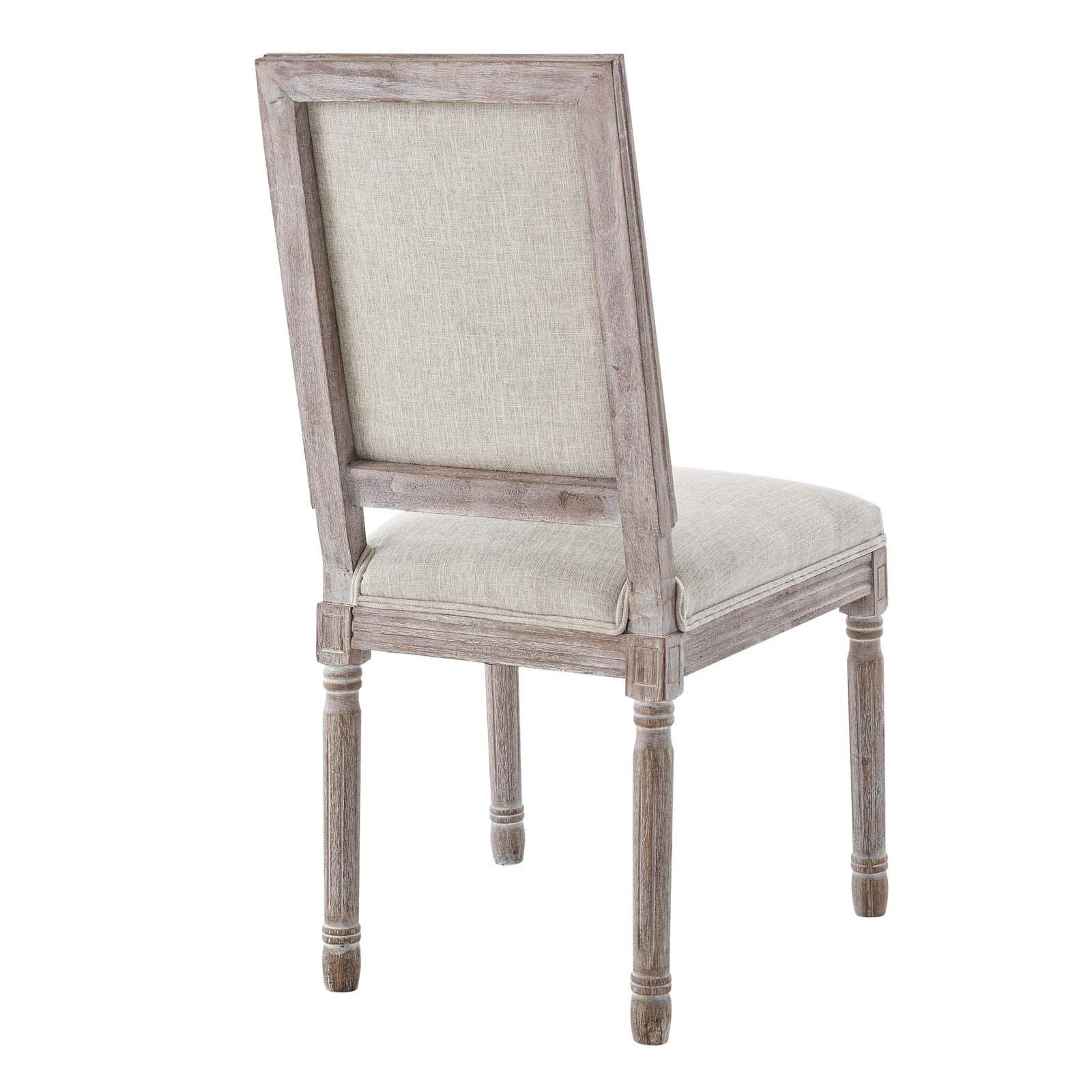 Modway Court Vintage French Upholstered Fabric Dining Side Chair FredCo