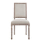Modway Court Vintage French Upholstered Fabric Dining Side Chair FredCo