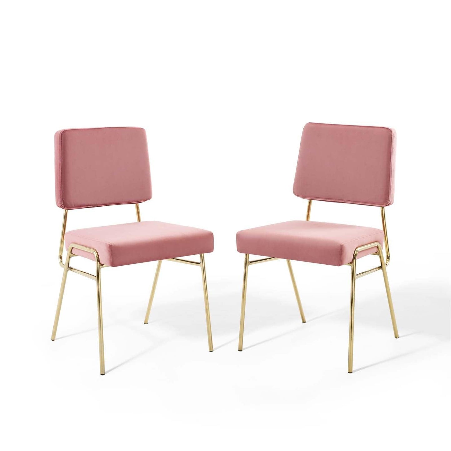 Modway Craft Dining Side Chair Performance Velvet Set of 2 FredCo