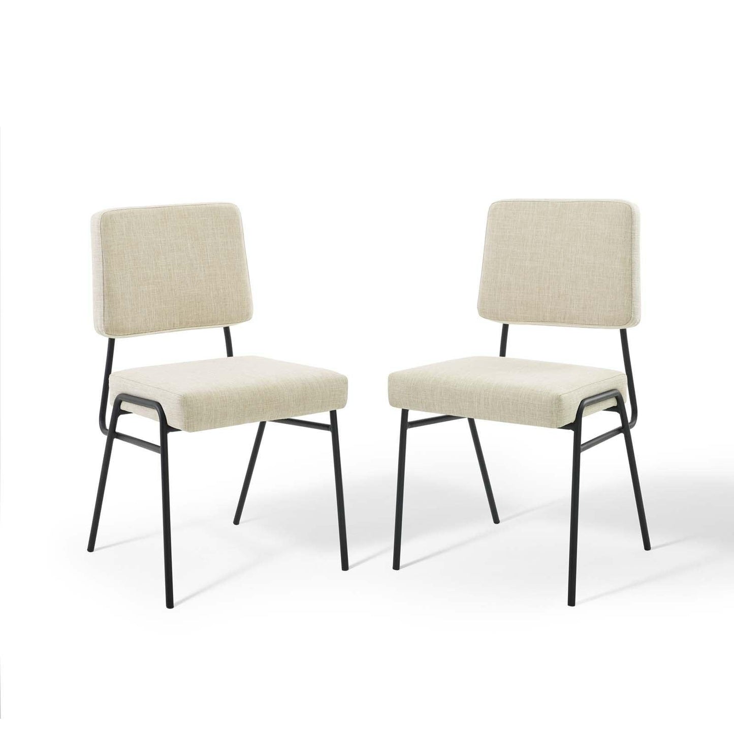 Modway Craft Dining Side Chair Upholstered Fabric Set of 2 FredCo