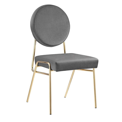 Modway Craft Performance Velvet Dining Side Chairs - Set of 2 FredCo