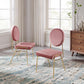 Modway Craft Performance Velvet Dining Side Chairs - Set of 2 FredCo