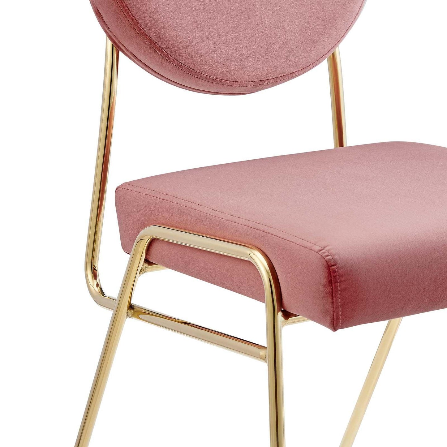 Modway Craft Performance Velvet Dining Side Chairs - Set of 2 FredCo