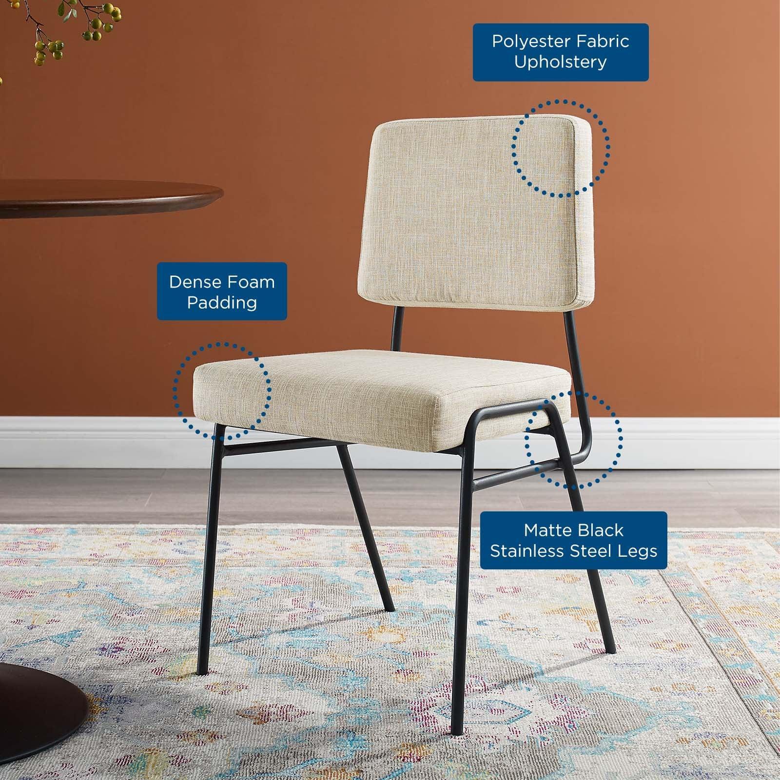 Modway Craft Upholstered Fabric Dining Side Chair FredCo