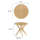 Modway Crossroads 24” Round Wood Side Table, EEI-6558 FredCo