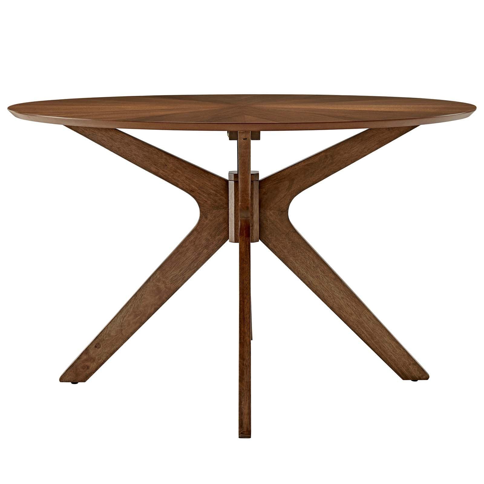 Modway Crossroads 47" Round Wood Dining Table FredCo