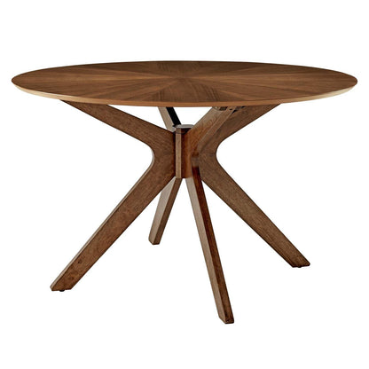 Modway Crossroads 47" Round Wood Dining Table FredCo