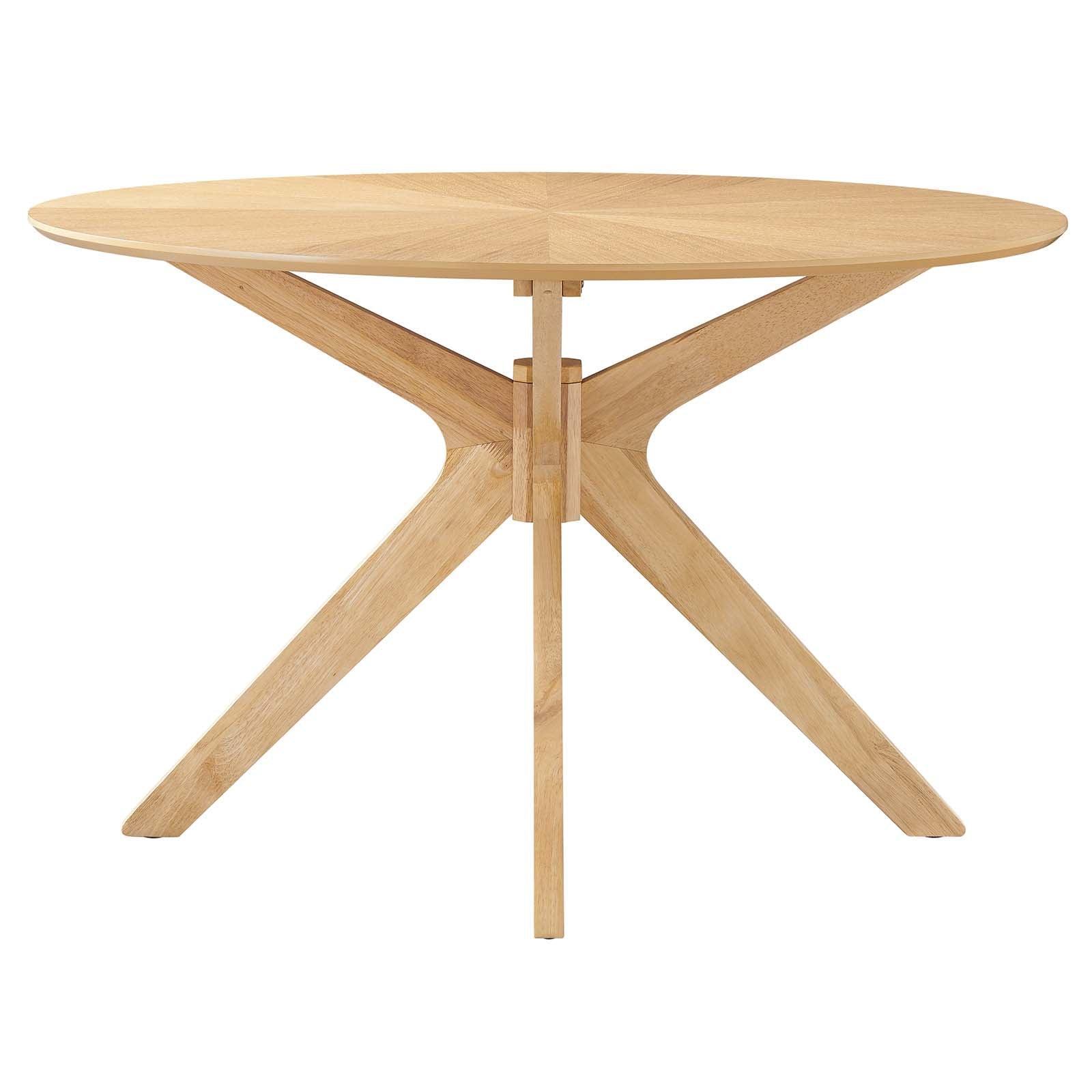 Modway Crossroads 47" Round Wood Dining Table, EEI-3847 FredCo