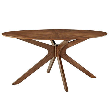 Modway Crossroads 63" Oval Wood Dining Table FredCo