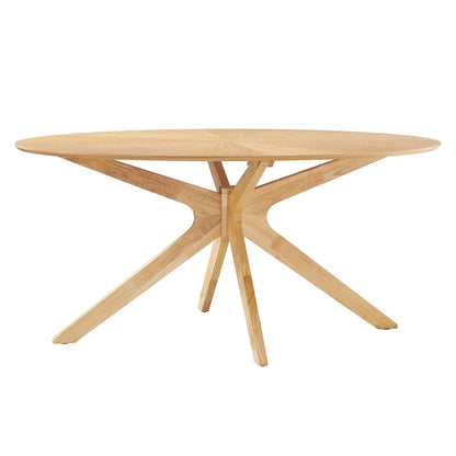 Modway Crossroads 63" Oval Wood Dining Table, EEI-3848 FredCo