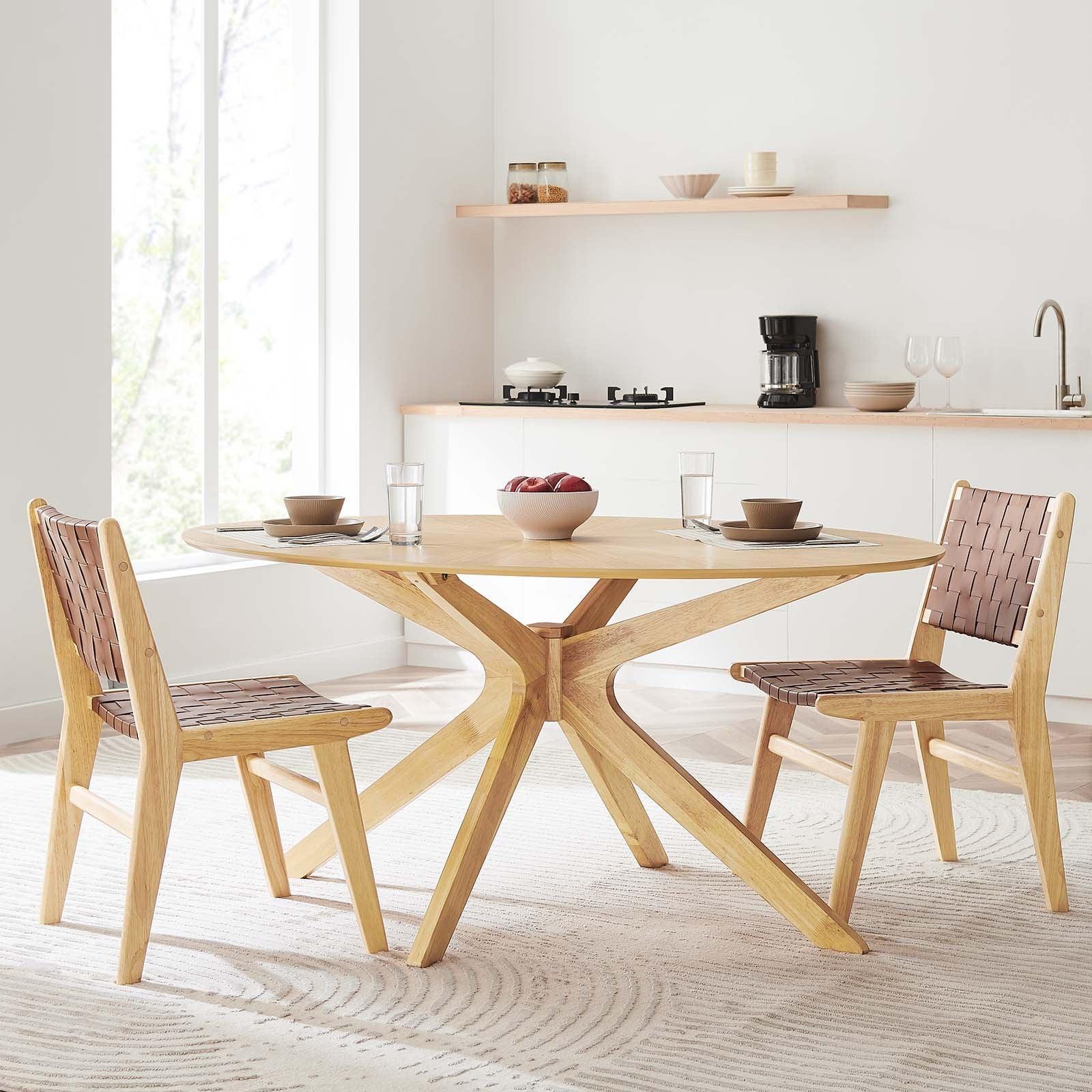 Modway Crossroads 63" Oval Wood Dining Table, EEI-3848 FredCo
