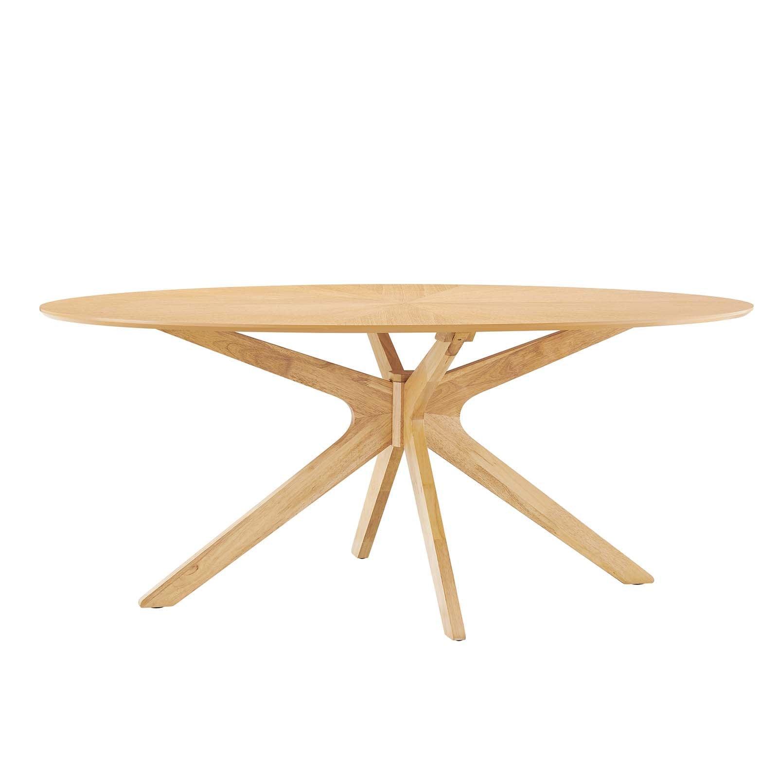 Modway Crossroads 71" Oval Wood Dining Table, EEI-3849 FredCo