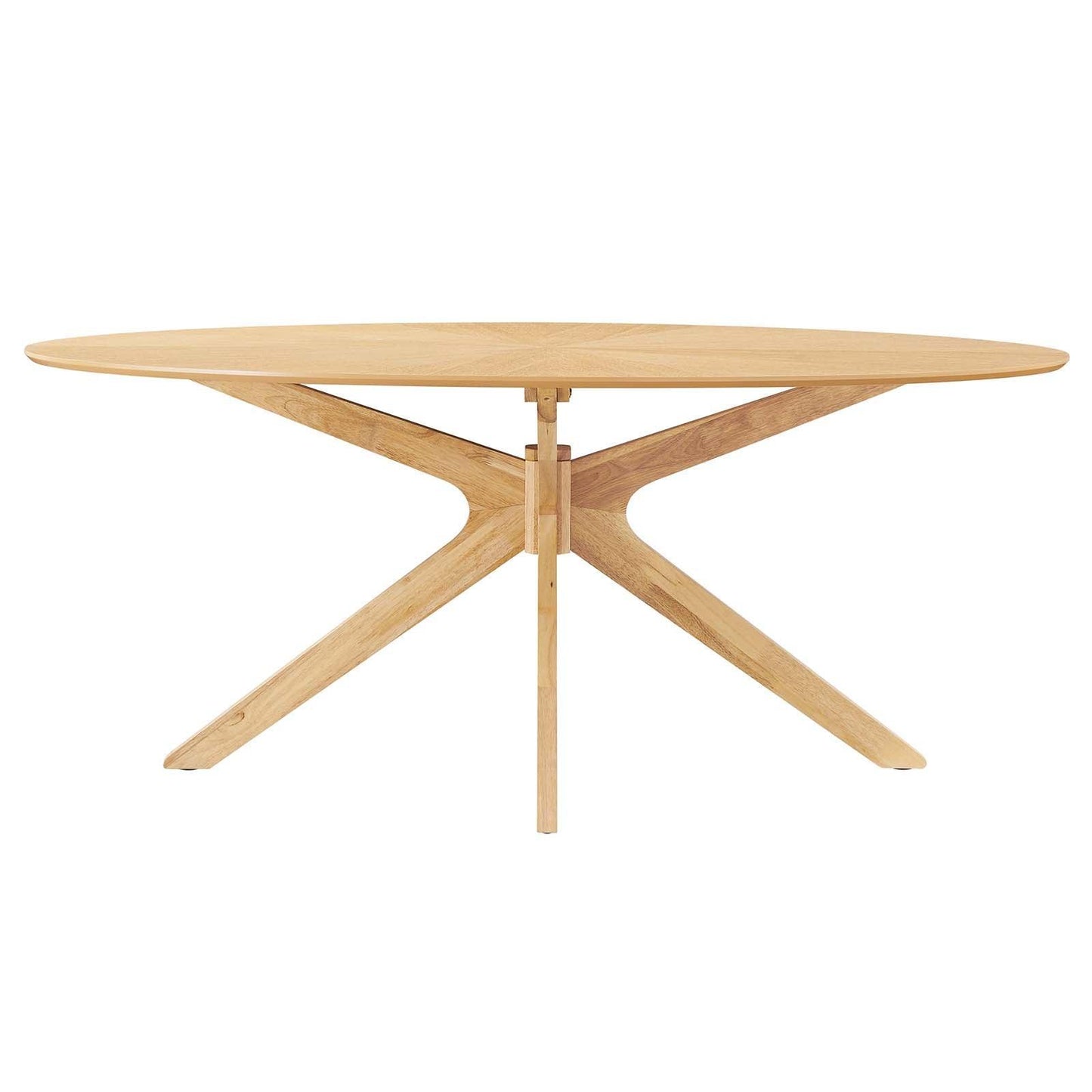 Modway Crossroads 71" Oval Wood Dining Table, EEI-3849 FredCo