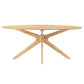 Modway Crossroads 71" Oval Wood Dining Table, EEI-3849 FredCo