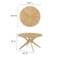Modway Crossroads Round Wood Coffee Table, EEI-6557 FredCo