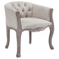 Modway Crown Dining Armchair Upholstered Fabric Set of 4 FredCo