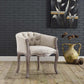 Modway Crown Vintage French Upholstered Fabric Accent Chair FredCo