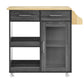 Modway Culinary Kitchen Cart With Spice Rack FredCo