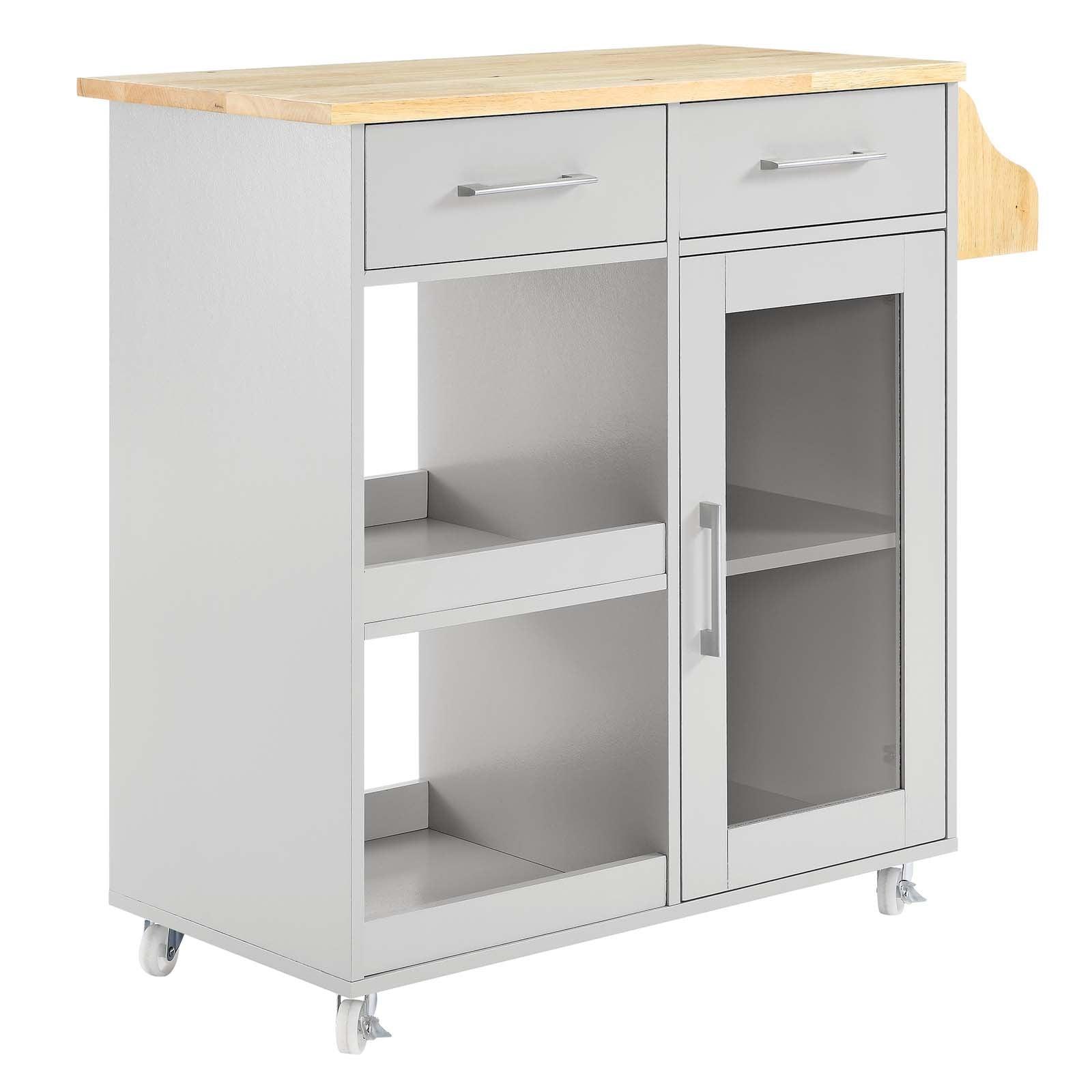 Modway Culinary Kitchen Cart With Spice Rack FredCo
