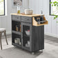 Modway Culinary Kitchen Cart With Spice Rack FredCo