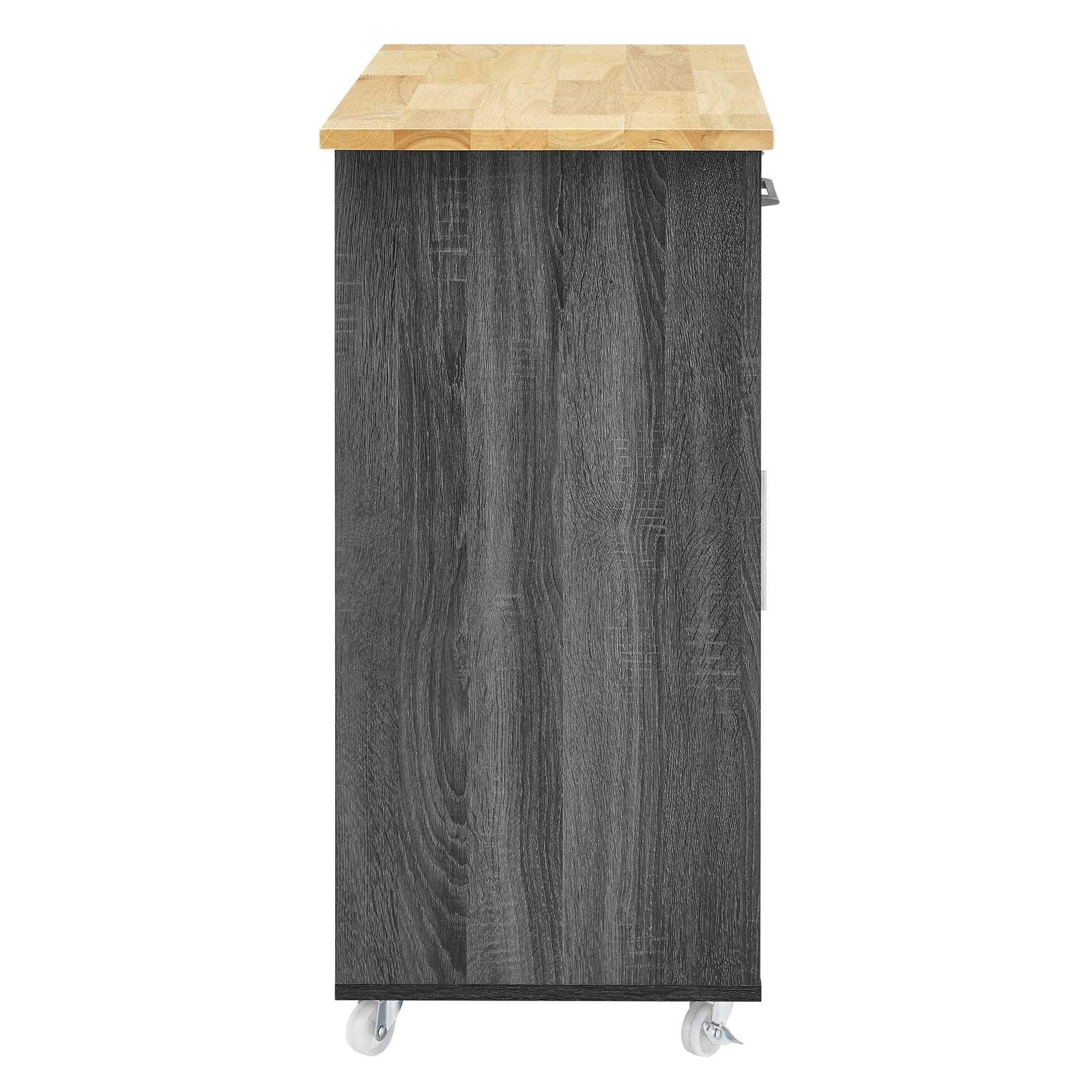 Modway Culinary Kitchen Cart With Spice Rack FredCo