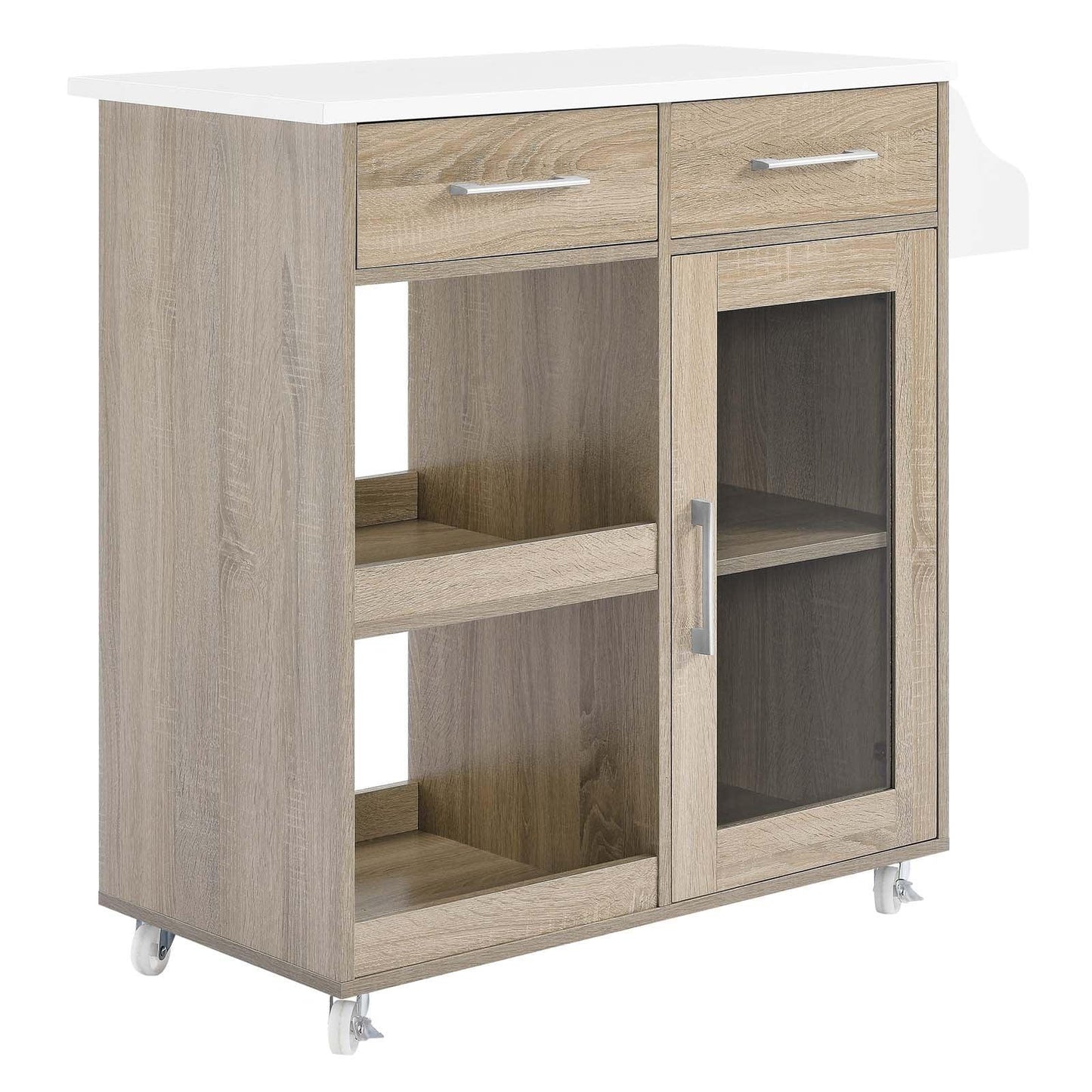 Modway Culinary Kitchen Cart With Spice Rack FredCo