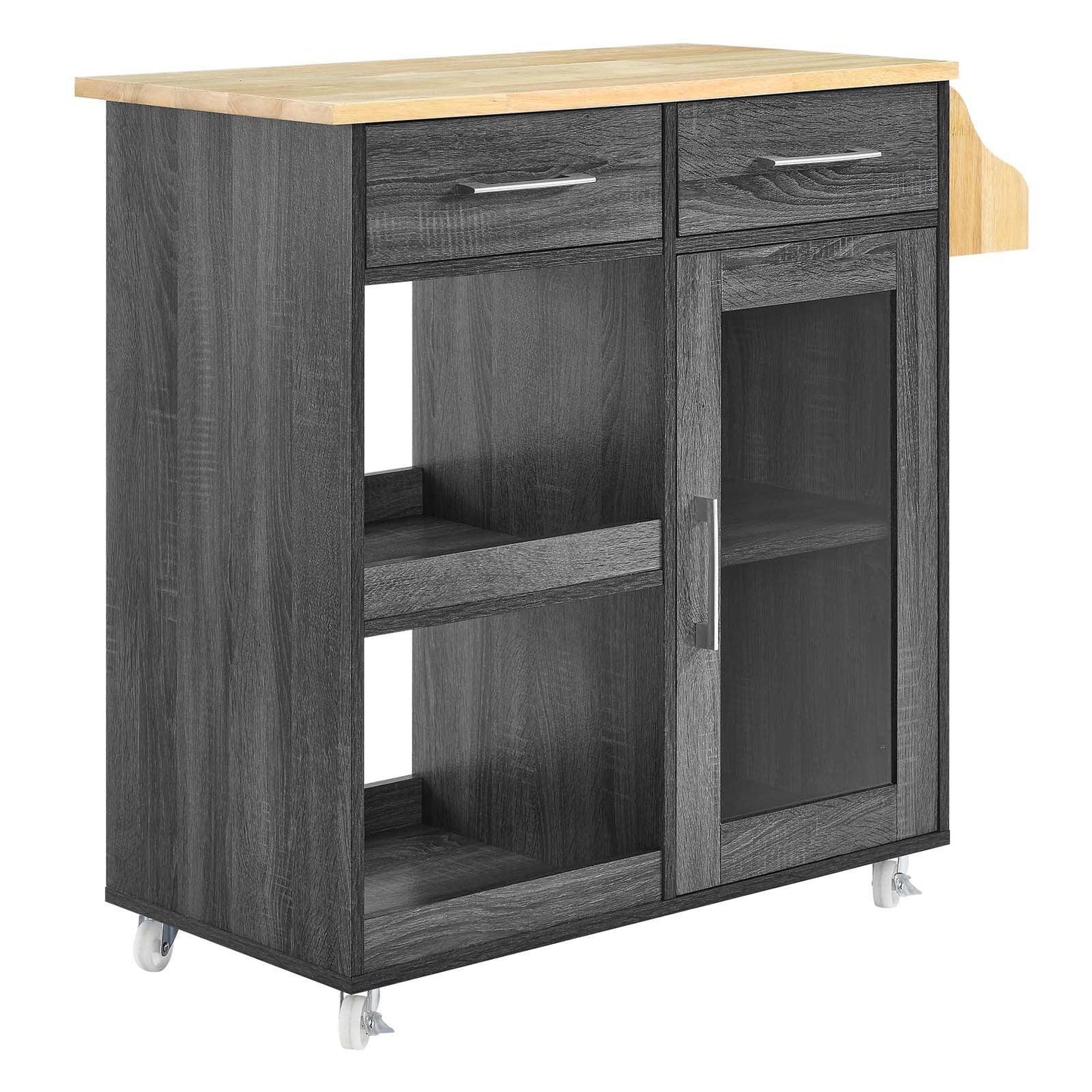Modway Culinary Kitchen Cart With Spice Rack FredCo