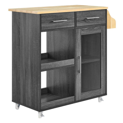 Modway Culinary Kitchen Cart With Spice Rack FredCo