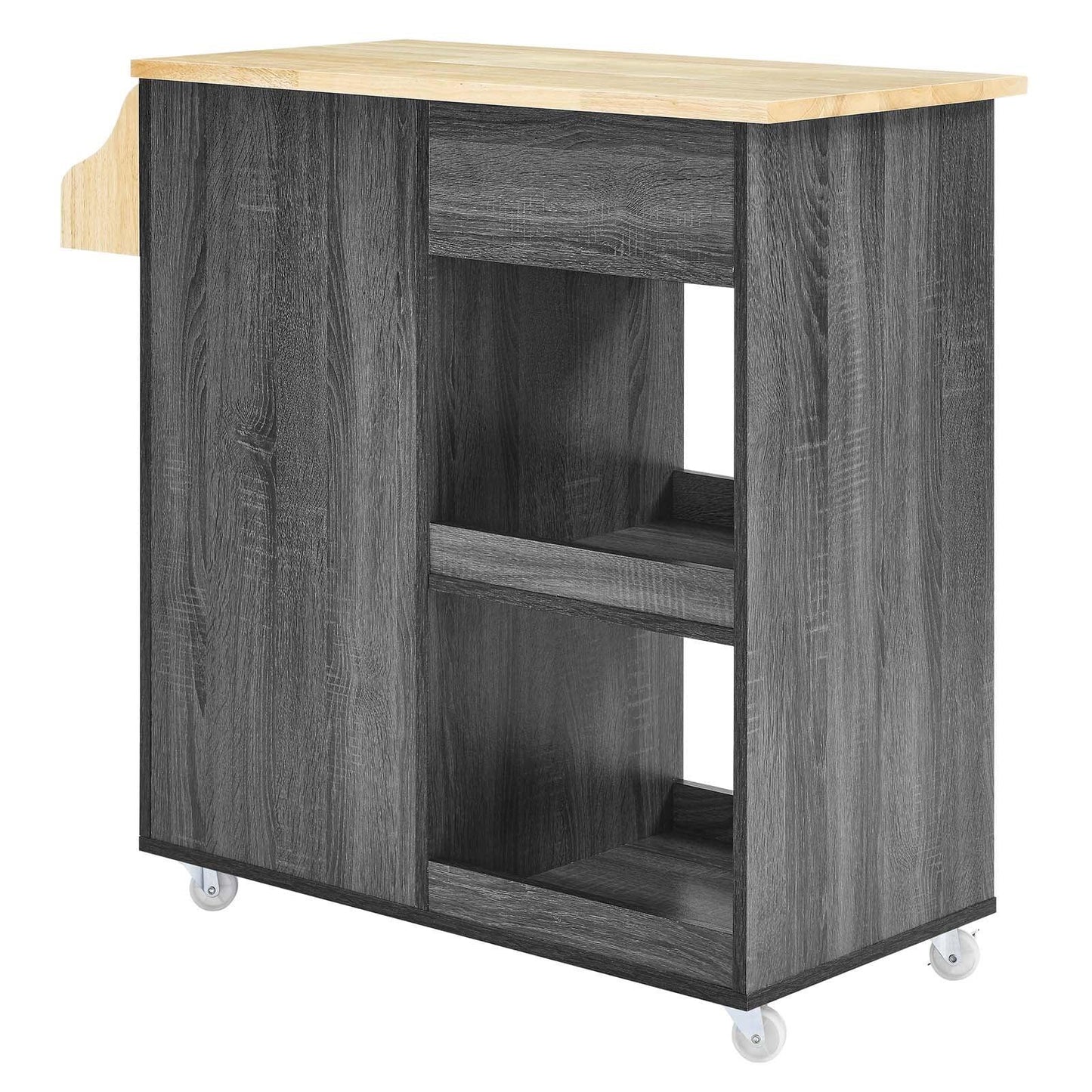 Modway Culinary Kitchen Cart With Spice Rack FredCo
